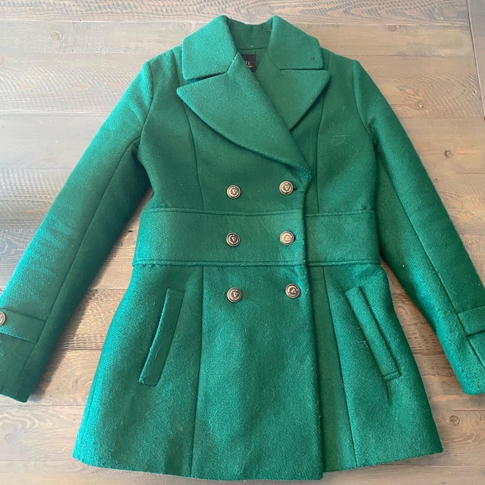 Vaute Couture Emerald Green Vegan Jacket